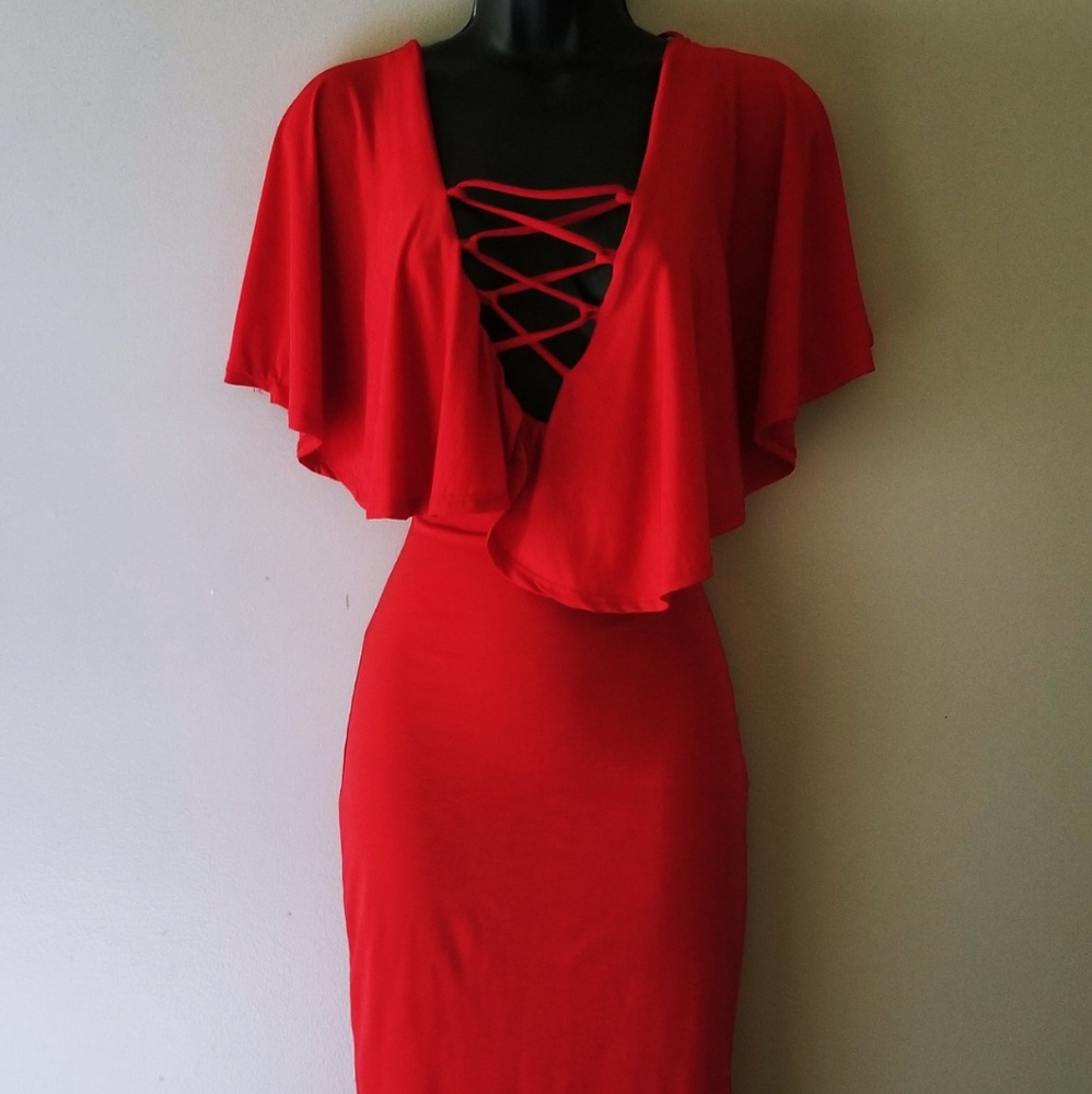 Brand New Red Ladies Dress Size Medium